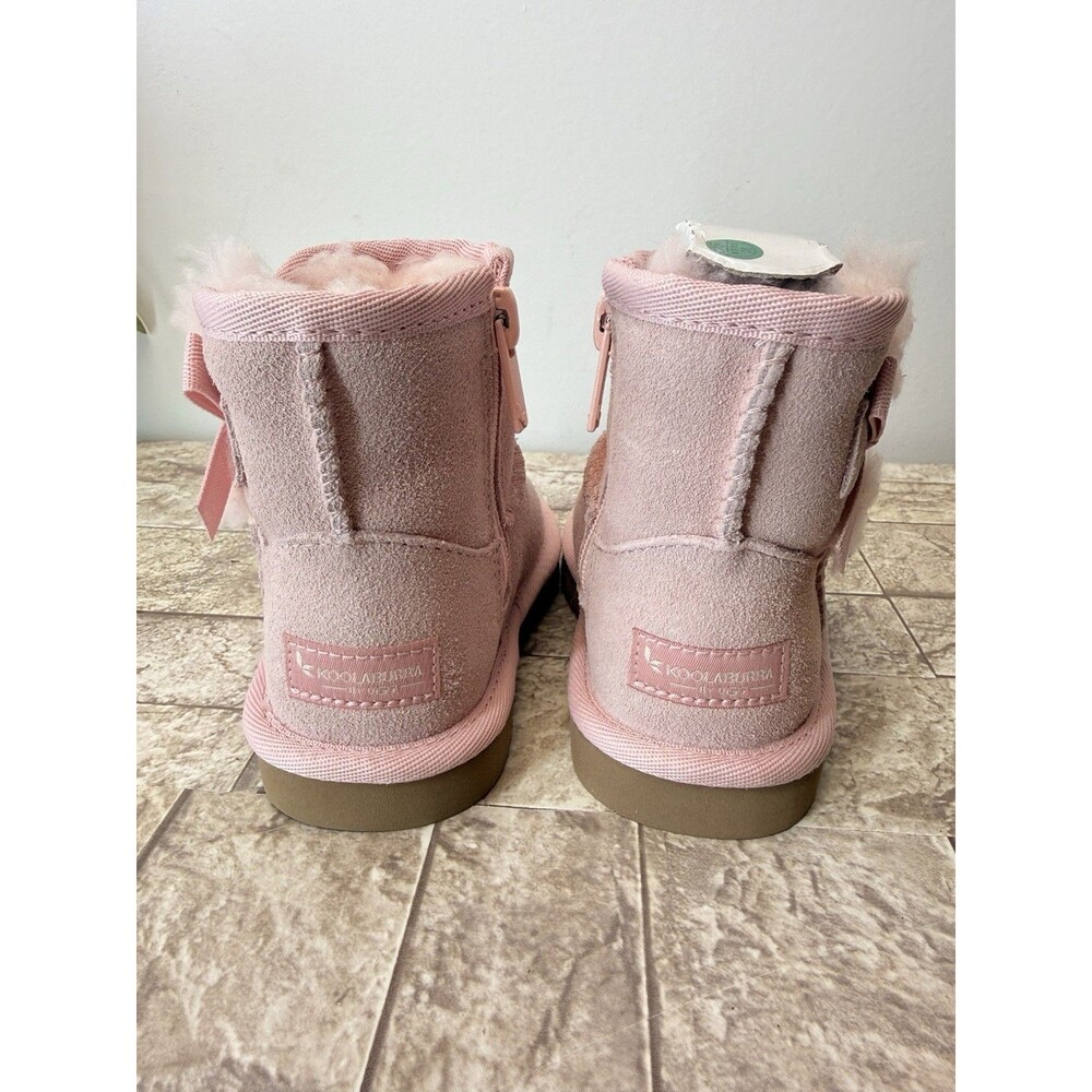 Koolaburra By Ugg Koola Mini Short Toddler Girl Pink  Boots Size 5 New In Box - Picture 5 of 9